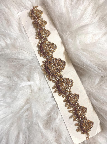 Gold Bridal Belt for Women | 14K Gold Waist Belt Jewellery | Bridal Jewellery | 14K Gold Plated Alloy | DGE Fashion Jewellery
