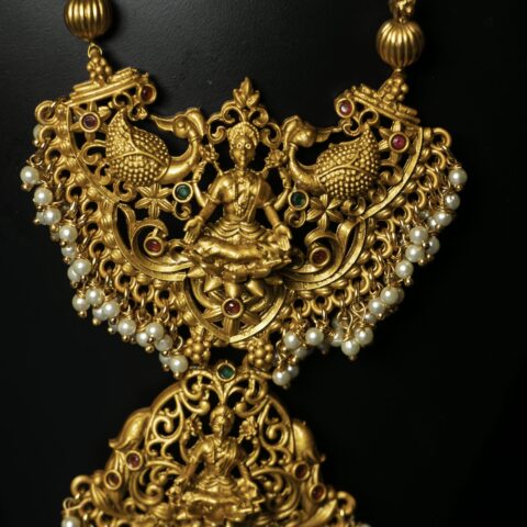 Kerala Black bead mala,mangalsutra,forming gold Necklace,gold jewellery, long bridal necklace,Temple Jewelry,South Indian Necklace,bollywood