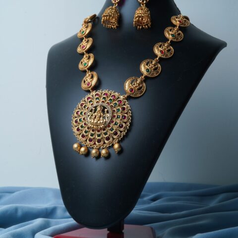 Gold Plated Pendant with Short Necklace – Elegant Minimalist Jewelry for Women – Gift Ready